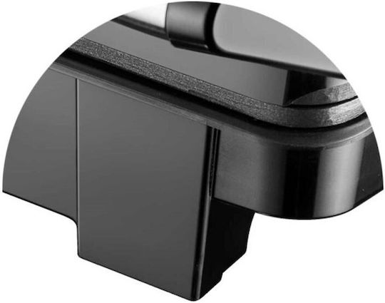 Bass Polska Tischplatte Elektrogrill Geriffelte Platte 2500W mit Deckel 33.5cmx32cmcm