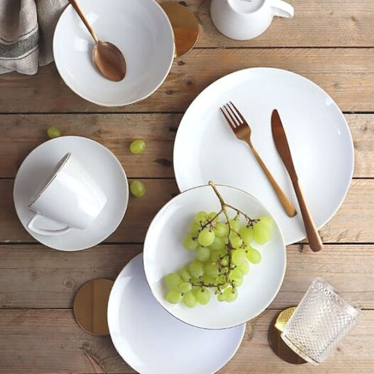 Emfasi Boss Κουπ Χρυσό Porcelain Dinnerware Set