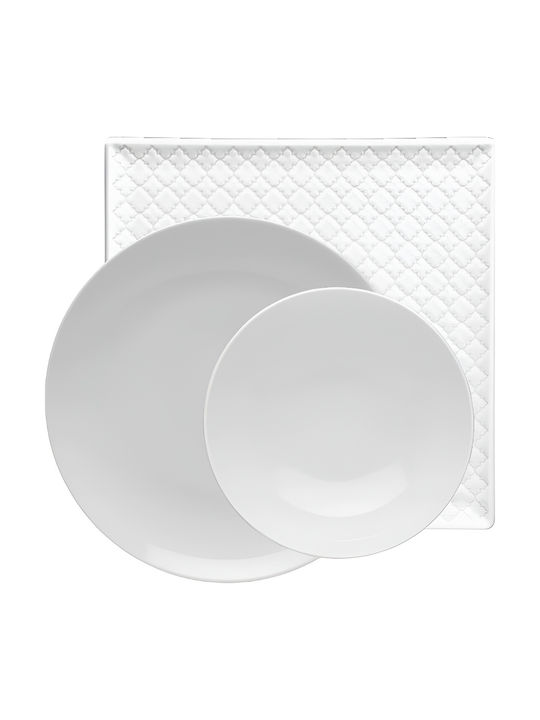 Lubiana White Porcelain Dinnerware Set 20pcs