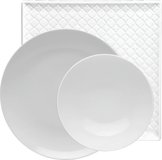 Lubiana White Porcelain Dinnerware Set 20pcs