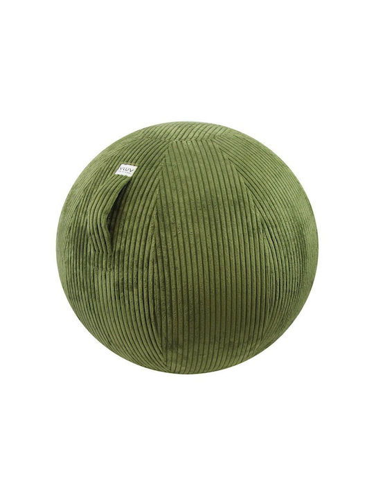 Multifunctional Bean Bag Chair Stool Inflatable Seating Ball Leiv Olive 65x65x65cm