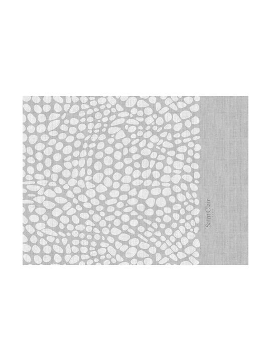 Saint Clair Platzdeckchen Stoff Silber 45x33cm 1Stück