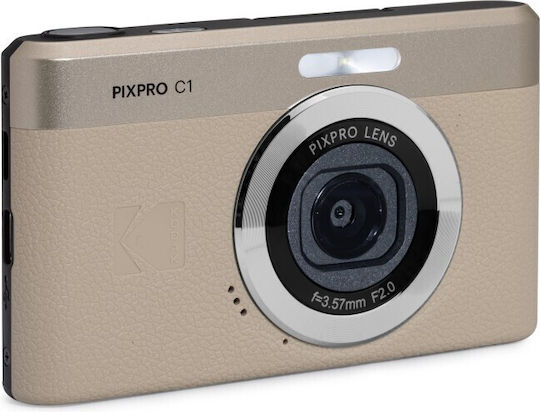 Kodak Pixpro C1 Kompaktkamera 13MP Optischer Zoom 4x Grau