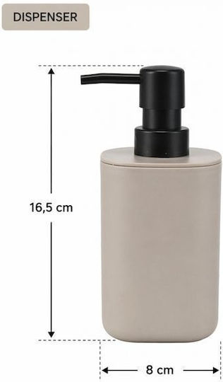 Сет За Баня 3 Части Пластмаса Бежов Mrshome 0057003 Материал Пластмаса Бежов Mrs Home Sl-df-0057003