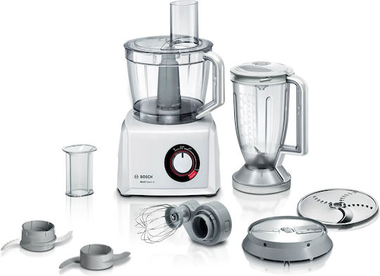 Bosch MultiTalent 8 Πολυμίξερ 1000W με Κάδο 3.9lt και Κανάτα Μπλέντερ Λευκό