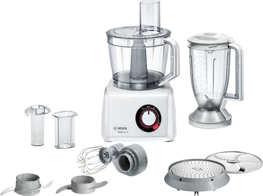 Bosch MultiTalent 8 Πολυμίξερ 1000W με Κάδο 3.9lt και Κανάτα Μπλέντερ Λευκό