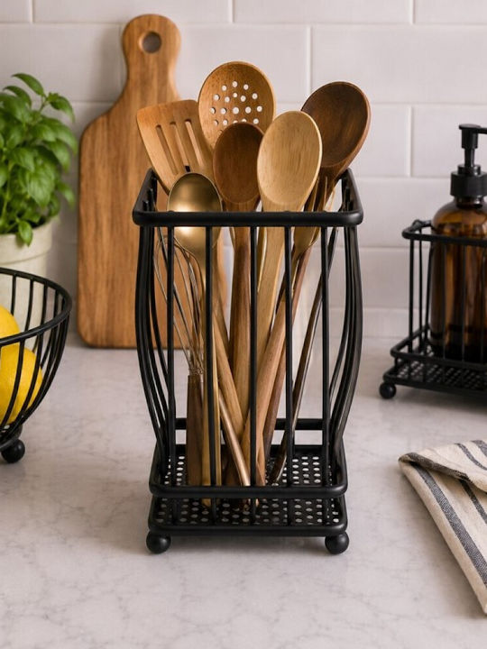 Wenko Kitchen Sink Organizer Base in Inox Steel Black