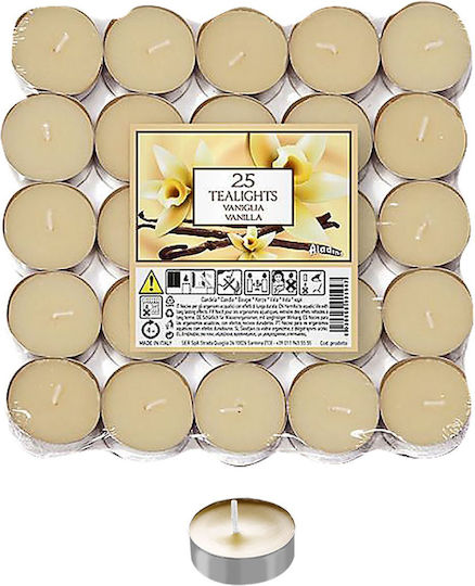 Scented Tealight Candles 4h Pack=25pcs Aladino ??? 021938d