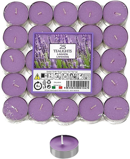 Scented Tealight Candles 4h Pack=25pcs Aladino ??? 021938d