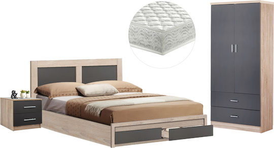 HomeMarkt Φοιτητικό Υπνοδωμάτιο 4τμχ HM11319