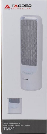 Tagred Ceramic Fan Heater Room Floor Alb 2000W