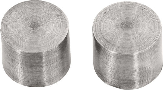 Central Home Curtain wood end Silver 2pcs