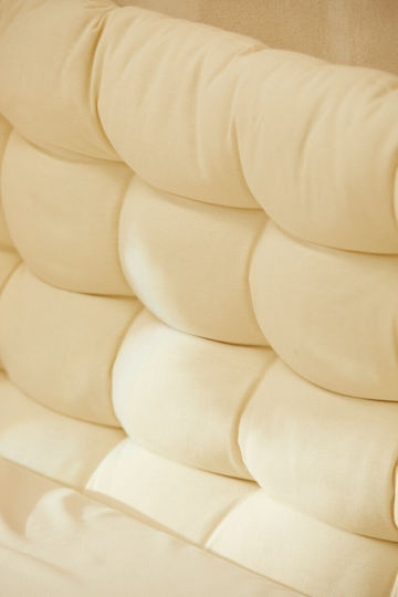 Calma House Back Cushion for Bed Headboard Gavema Fabric Beige 90x60cm