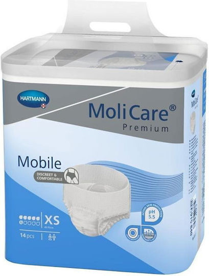 Hartmann Molicare Mobile Premium Incontinence Pants 6 Drops XSmall 14 pcs