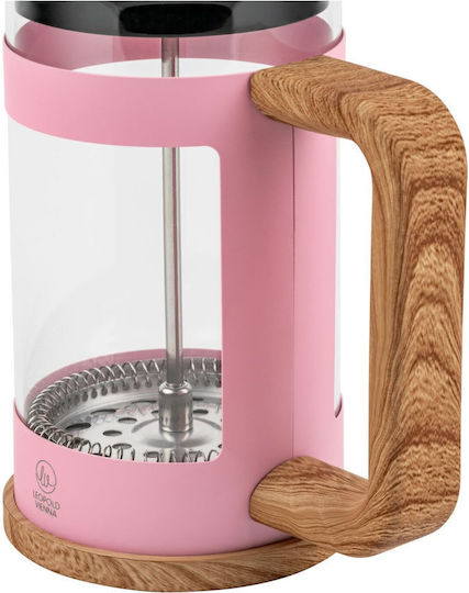 Leopold Vienna Franca Manual Filter Coffee Maker Pink 600ml