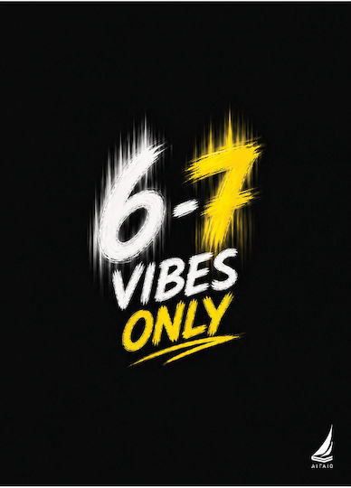 Aigaio Spiral Notebook 6-7 Vibes Only A4 21x29cm 3 Subjects
