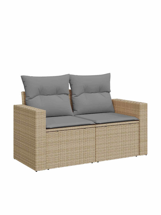 Ecksofa für den Außenbereich Rattan mit Kissen