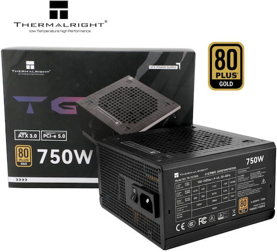 Thermalright Sursă de alimentare pentru computer 750W Neagră Full Wired 80 Plus Gold