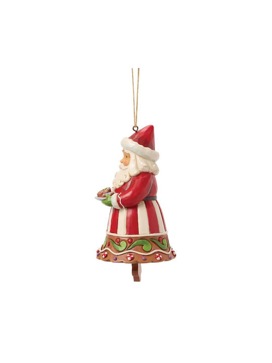 Gingerbread Santa Bell Hanging Ornament 11,5 Cm