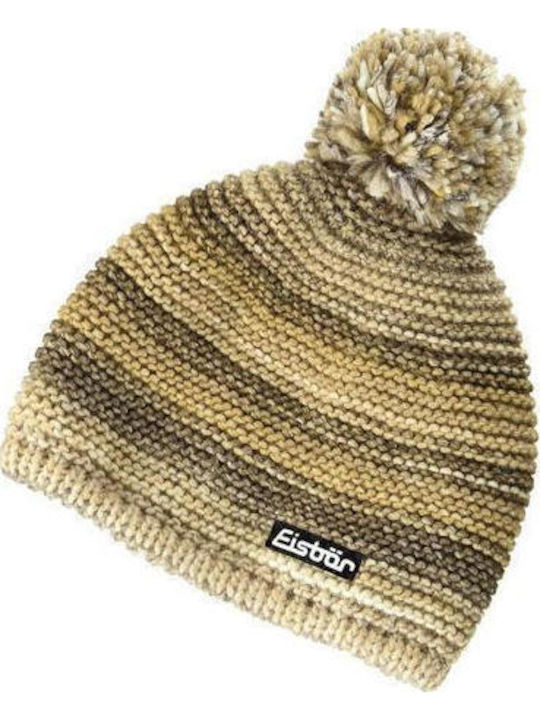 Beanie Unisex Fleece Knitted Beanie in Brown Colour