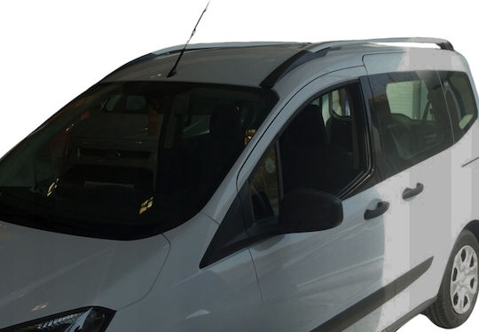 Can Bare De Acoperiș Din Aluminiu Pentru Ford Curier De Tranzit Set Cu Picioare Argintii