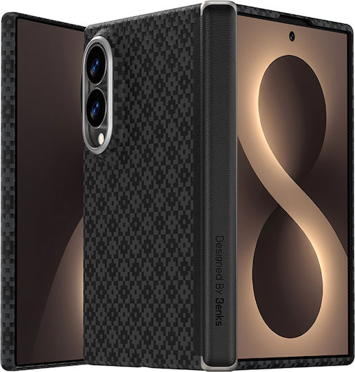 Benks Magnetic Back Cover Aramid Fiber / Σιλικόνης 1.5mm Μαύρο (Galaxy Z Fold8)