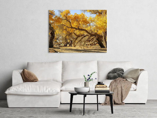 Gemälde Golden Autumn Trees Goldene Herbstbäume 150x100
