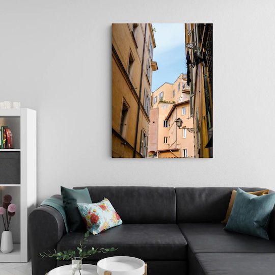 Painting Urban Alley Buildings Urban Narrow Buildings 100x150