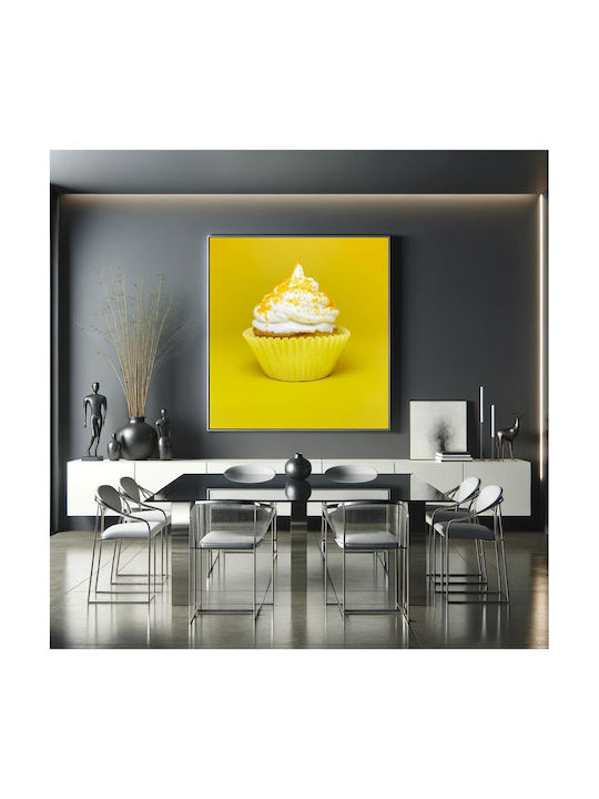 Панел Bright Cupcake На Жълт Фон Светещ Cupcake Жълт Фон 110x110