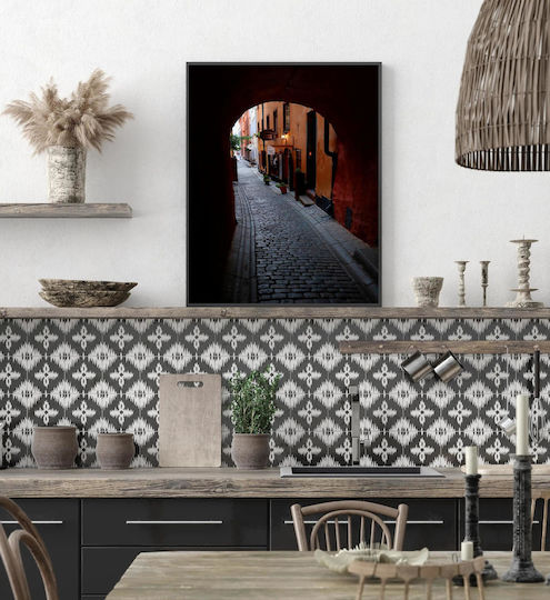 Painting Quiet City Alley Quiet Alley of the City 100x150