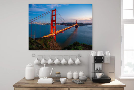Панел Golden Gate Bridge At Dusk Golden Gate Bridge В Сутрешни Часове 150x100