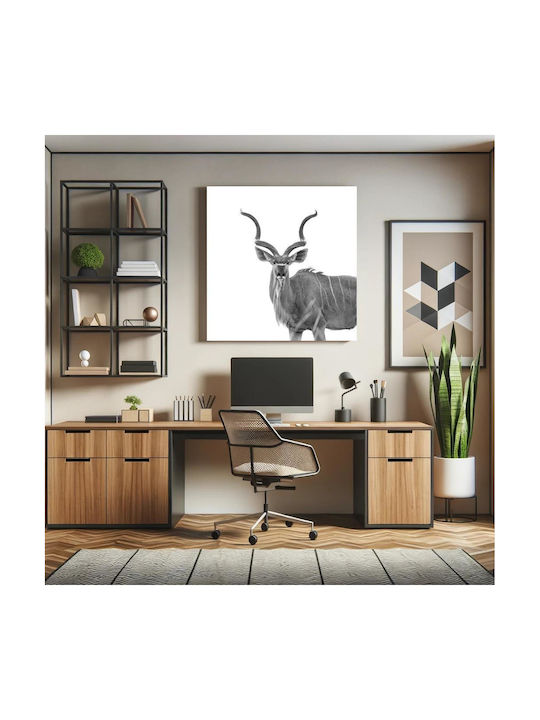 Панел Majestic Kudu В Черно И Бяло Majestic Kudu Черно-Бял 110x110