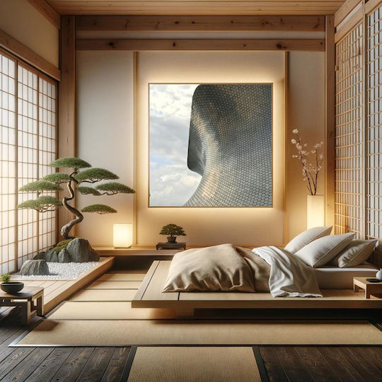 Modern Architecture With Hexagonal Pattern 1 On Canvas Modern Architecture With Hexagonal Pattern 1 On Canvas