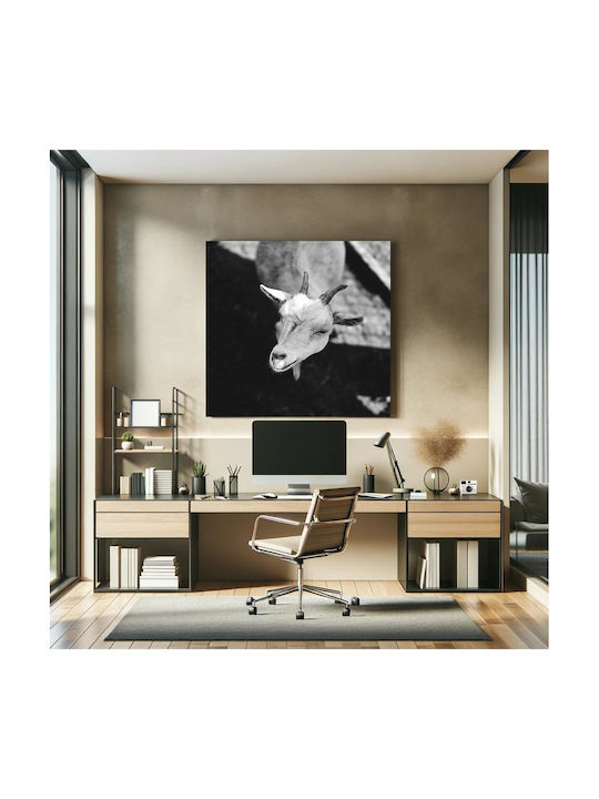 Панел Black White Коза Черно-бяла Коза 110x110