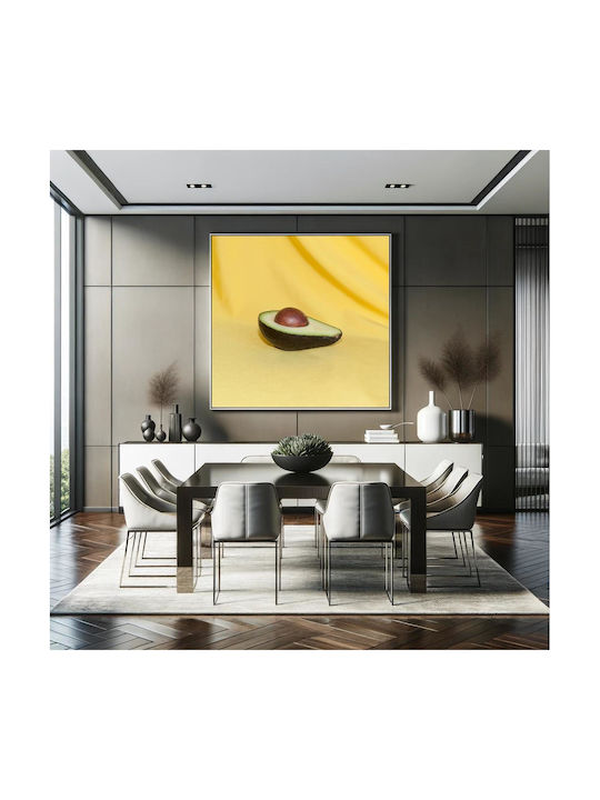 Painting Avocado On Yellow Background Avocado Yellow Background 110x110