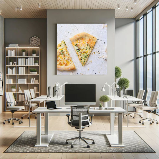 Πίνακας Close-up Pizza Slices Κοντινό Πλάνο Φέτες Πίτσας 110x110