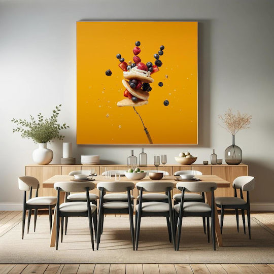 Πίνακας Floating Pancakes Berries Πλωτές Τηγανίτες Μούρα 110x110
