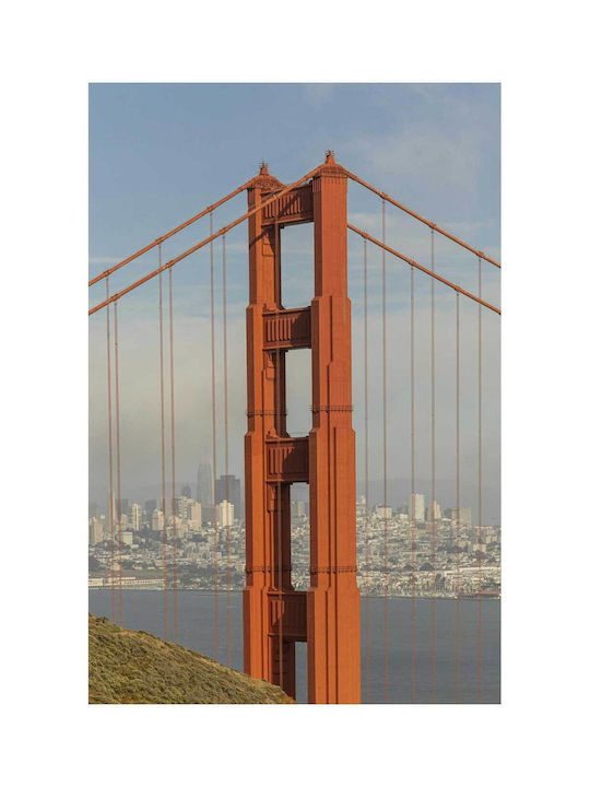 iLovePrints Gemälde Golden Gate Bridge in San Francisco Brücke Golden Gate im San Francisco 100x150