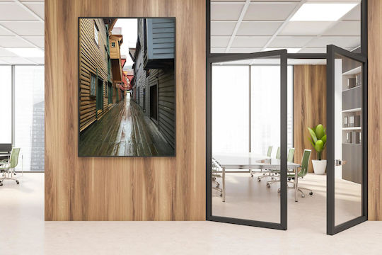 Gemälde Narrow Alley Hölzernes Häuser 100x150