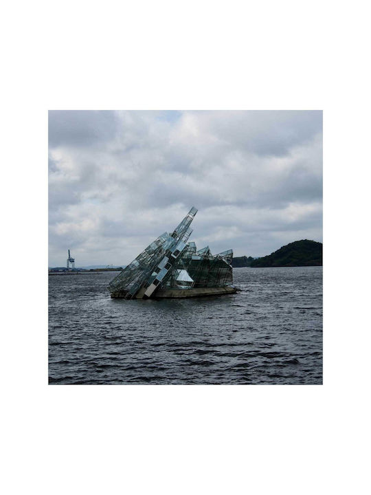 Панел Glass Structure On Water Стъклена Структура Водата 110x110