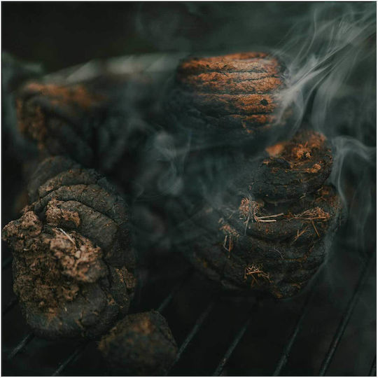 Πίνακας Smoldering Coals Smoke Καίγονται Κάρβουνα Καπνό 120x120