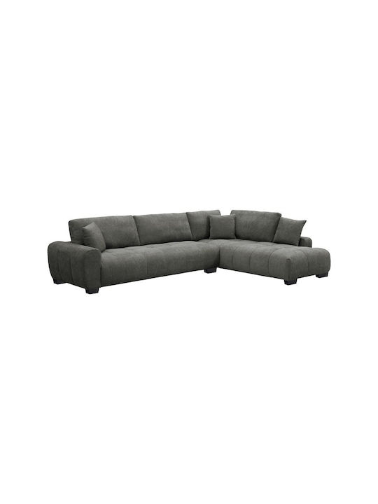 Vaneto Corner Couch with Left Corner Anthracite 298x208x85cm