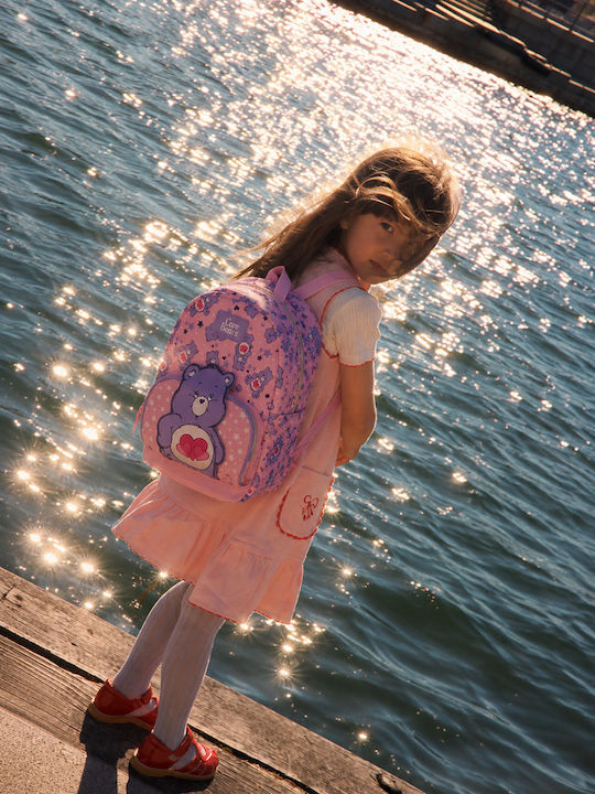 Vintage Lovers School Backpack For Elementary Pink 22 x 8 x 26cm