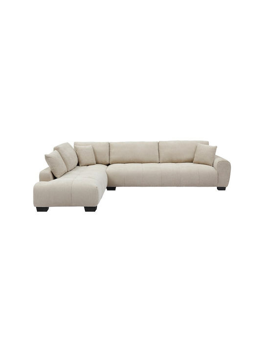 Vaneto Ecke Sofa mit Rechte Ecke Beige 298x208x85cm