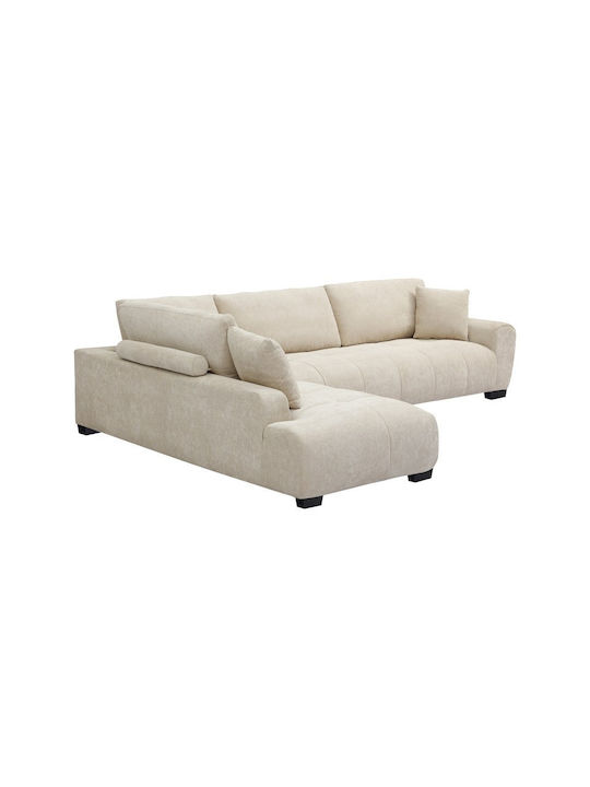 Vaneto Ecke Sofa mit Rechte Ecke Beige 298x208x85cm