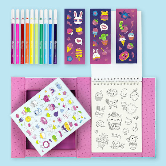 Tiger Tribe Рисуване Scented Stacks Of Stickers Little Cuties