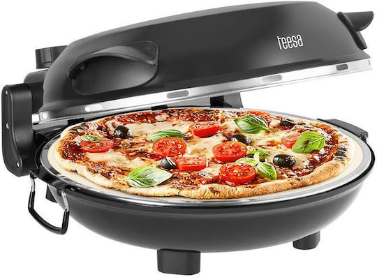 Teesa Elektrischer Pizzaofen 1.2kW Schwarz