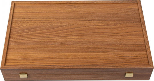 Manopoulos Manopoulos Holz Damespiel & Würfel Für Backgammon Handgefertigt Braune 20cm
