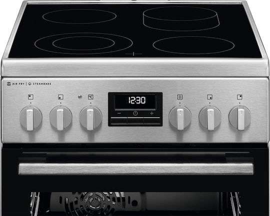Electrolux Stove 58lt with Ceramic Hobs W50cm Inox