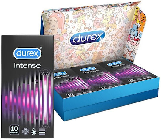 Durex Prezervative Box 30 bucăți cu striații Natural